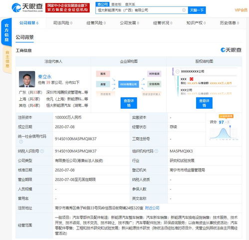 恒大新能源汽車成立兩家新公司，注冊(cè)資本總計(jì)15億元，深耕信息技術(shù)咨詢服務(wù)