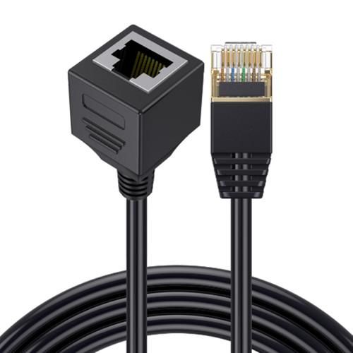 rj45網絡8類萬兆rj45公母90度數碼設備電腦交換機網線延長網線